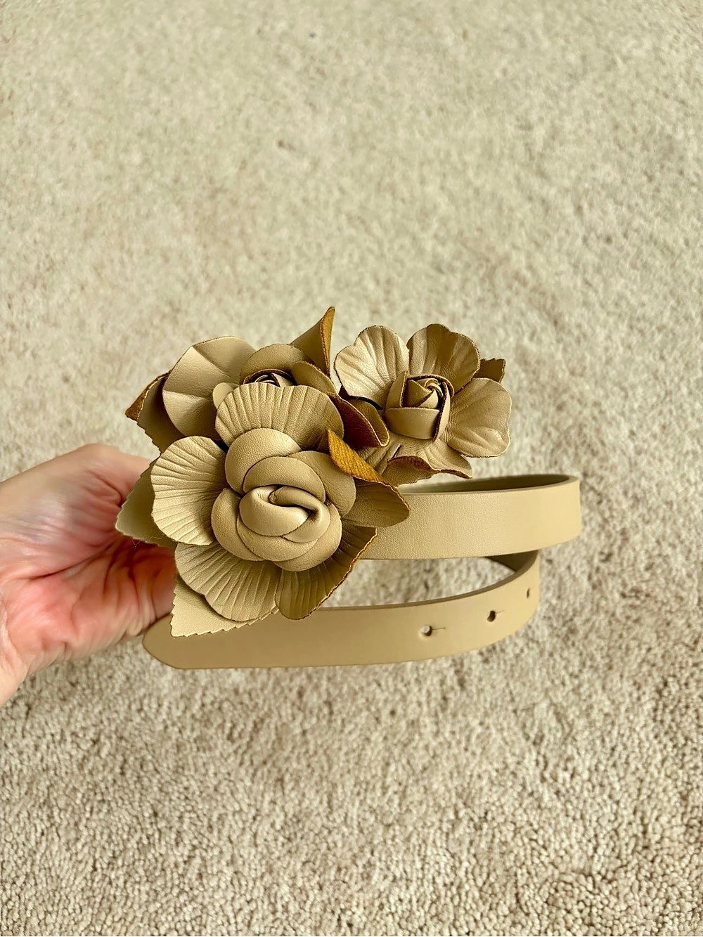 New Floral Embellished Belt
